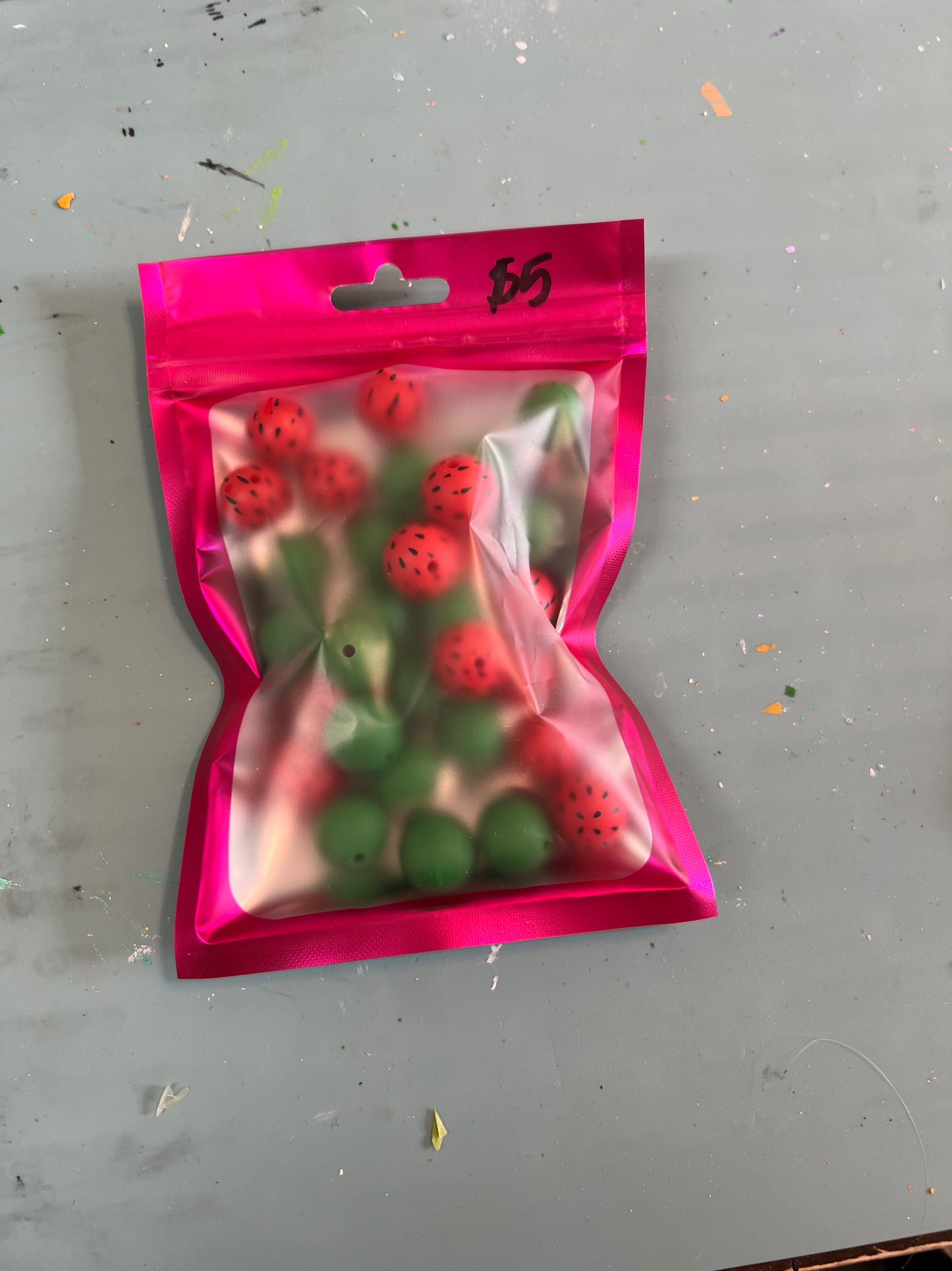 Watermelon beads