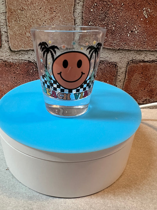 Smiley face shot glass