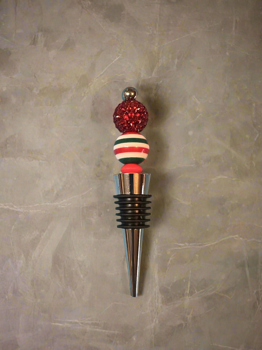 Stripped wine topper