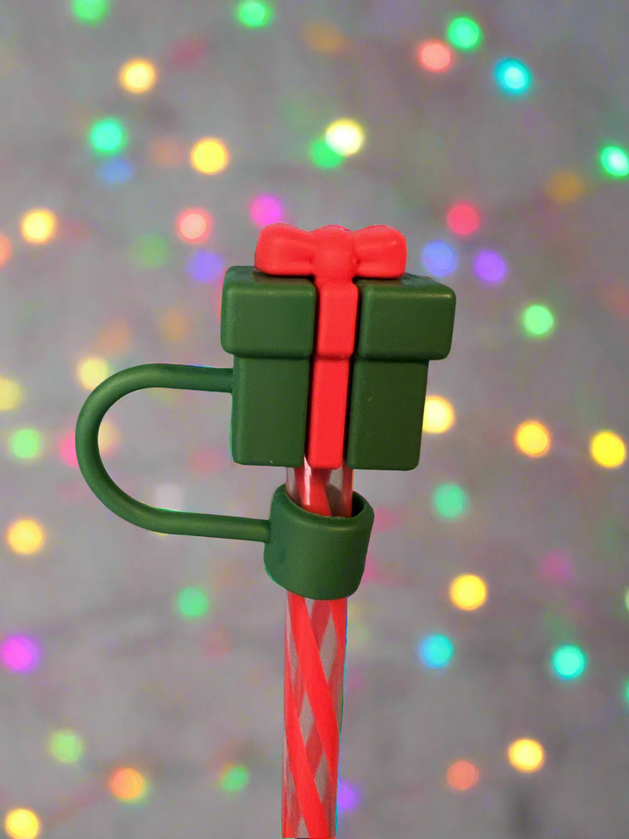Christmas straw topper