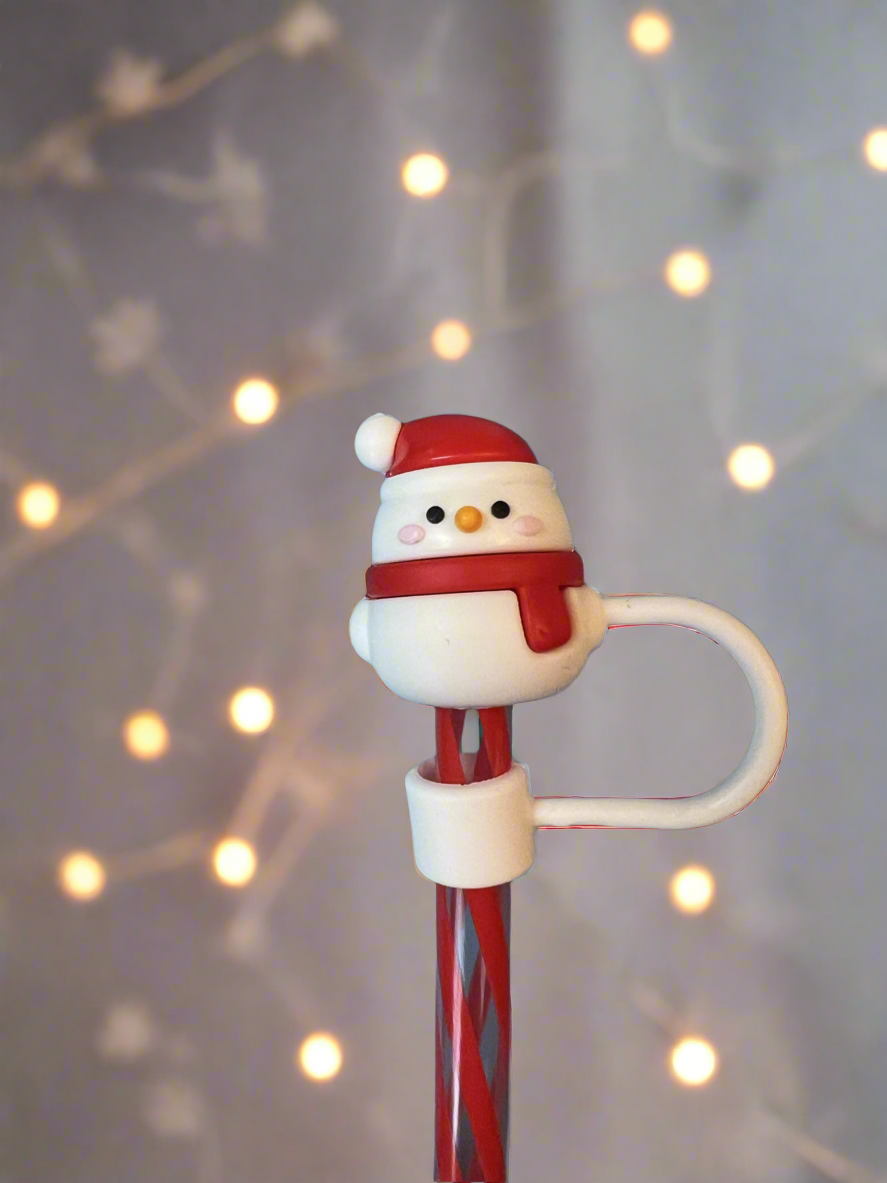 Christmas straw topper