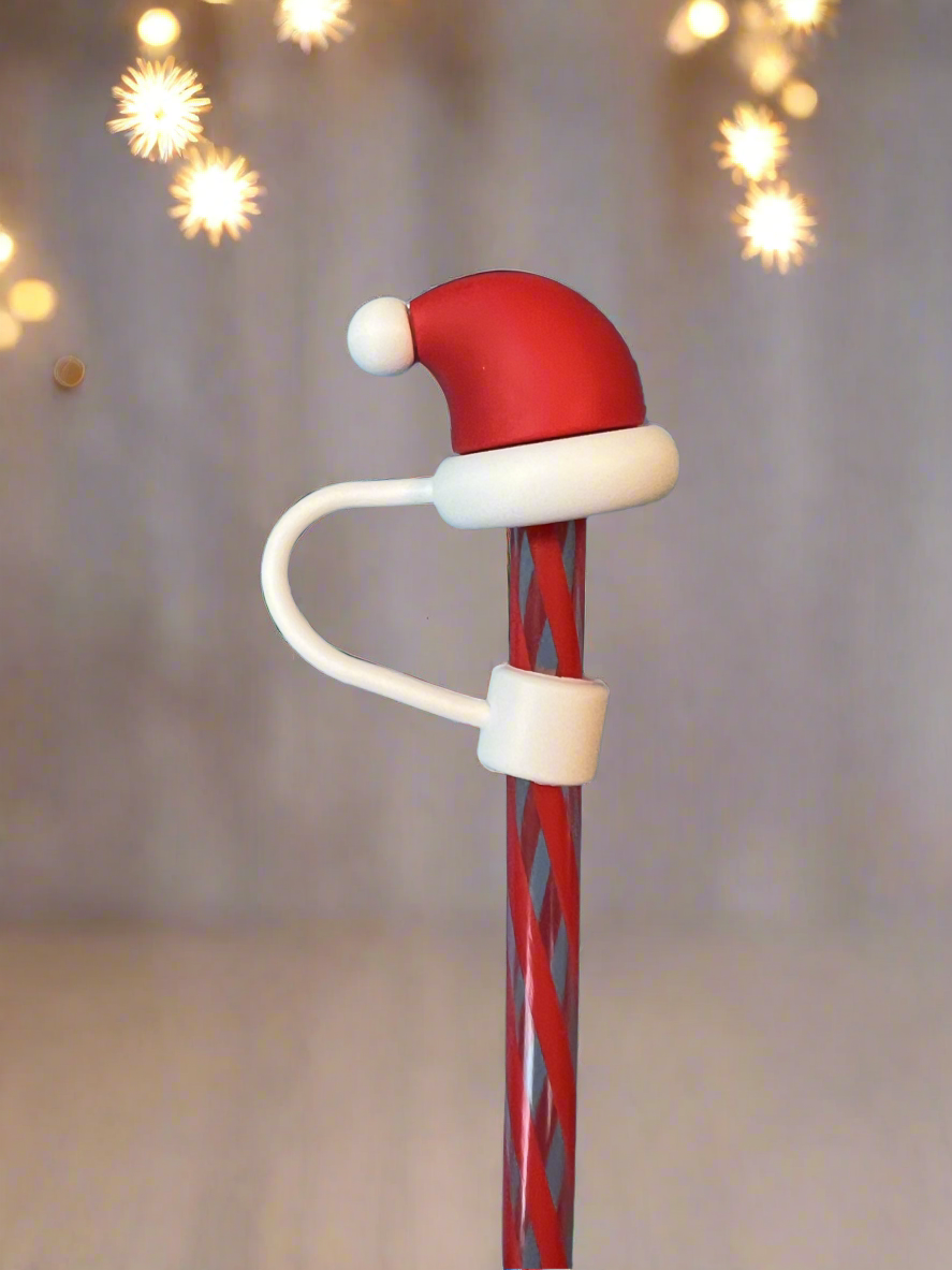 Christmas straw topper