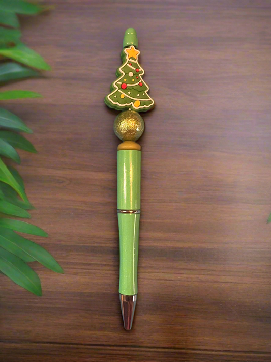 Christmas tree pen green