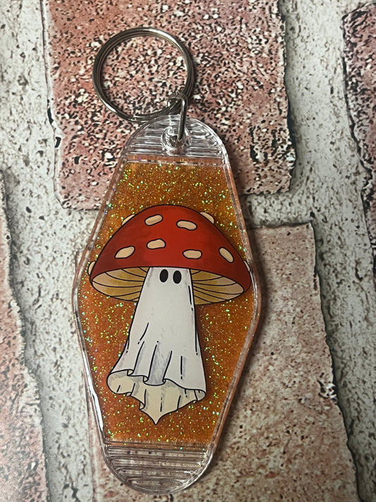 Red mushroom motel keychain