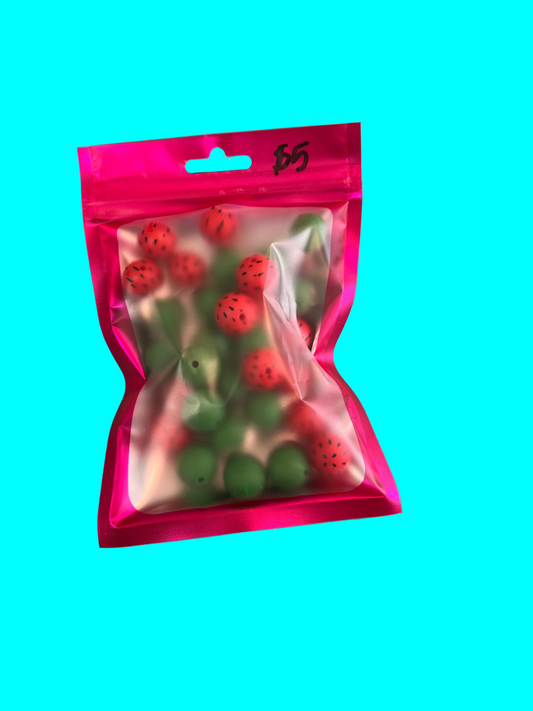 Watermelon beads